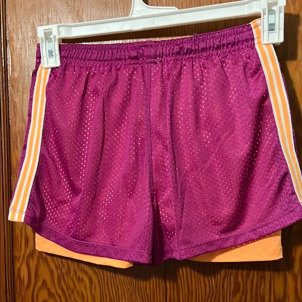 Marika Tech Vibrant Purple Orange Lined Athletic Shorts Women’s Small - Picture 4 of 4